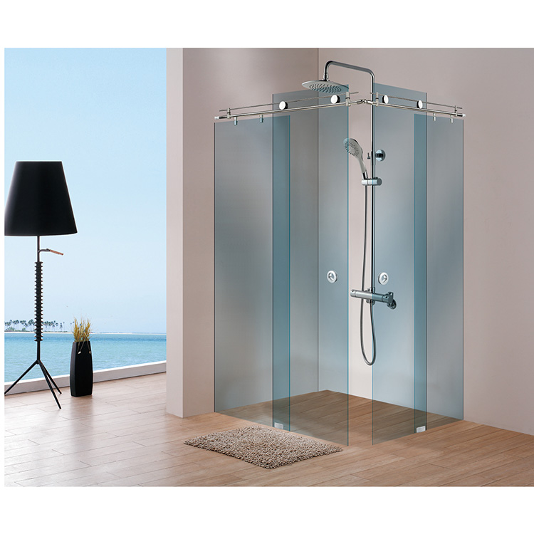 SUS304 Sliding Glass Door System Shower Door Hardware Bathroom Glass Fitting