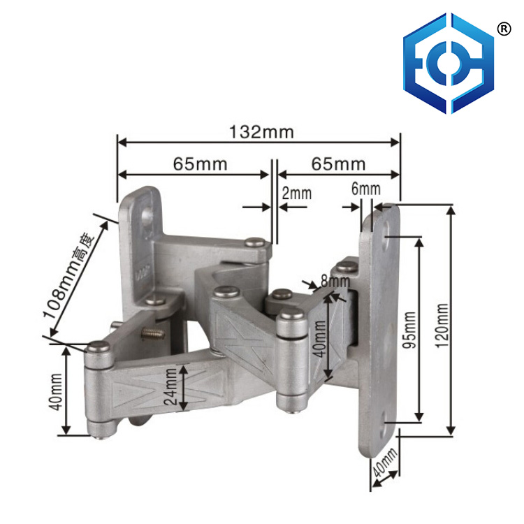 Solid 304 Stainless Steel Adjustable Conceal Door Hinge Applicable To The Left Or Right Hand Door Tube Well 