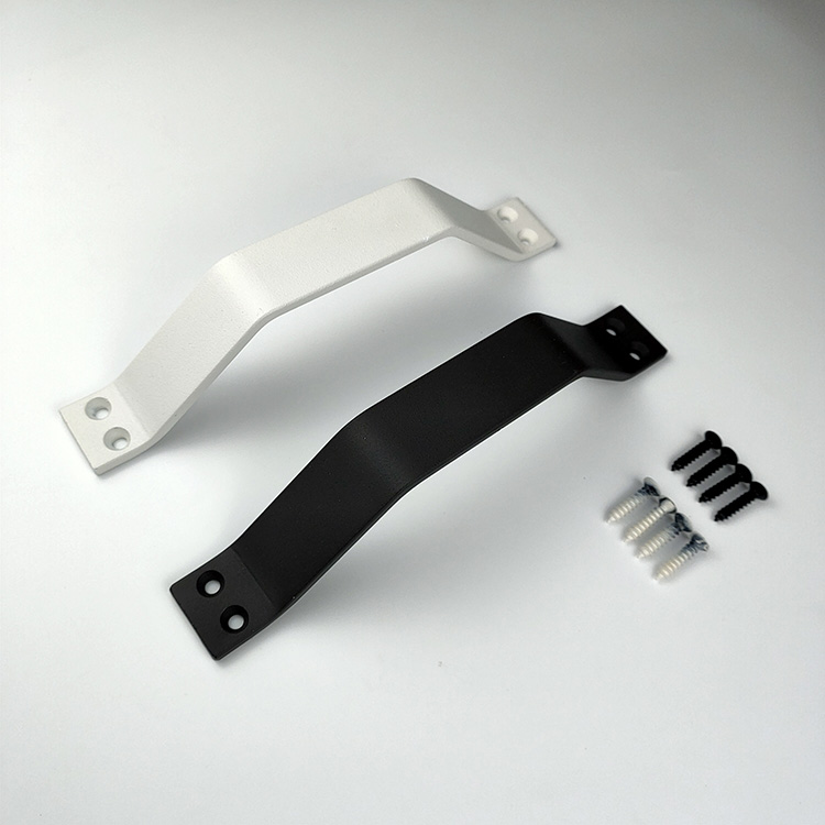 barn door handles brushed nickel