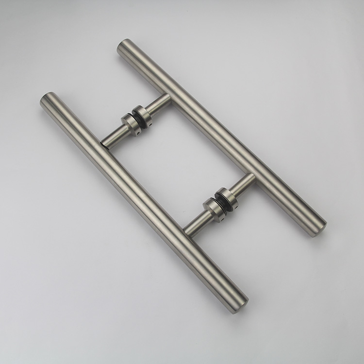 SSS Stainless Steel Precision Casting Glass Door Double Pull H Shaped Handle