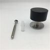 floor mounted Rubber stainless steel door stopper with 3M adhesive 