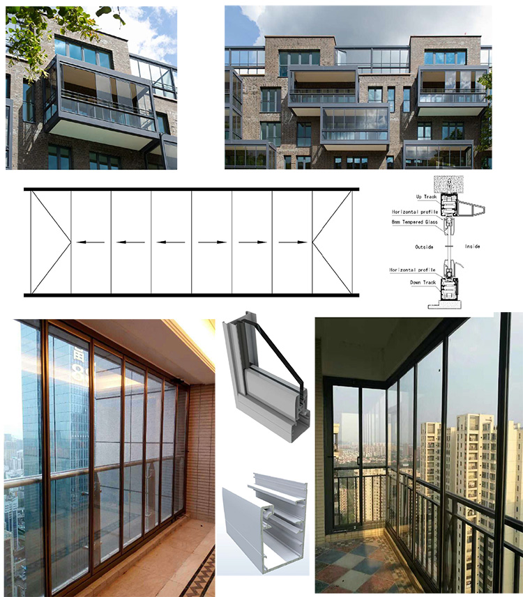 large bifold glass doors