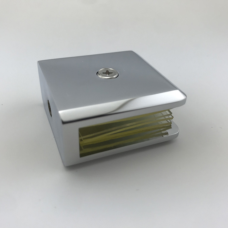 chrome glass clamps for stairs