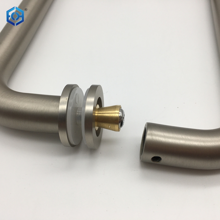 glass door flush handle