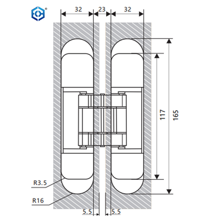  3 Way Adjustable hinge