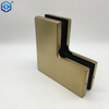 Satin Brass Stainless Steel over Panel Small L Patch Fitting