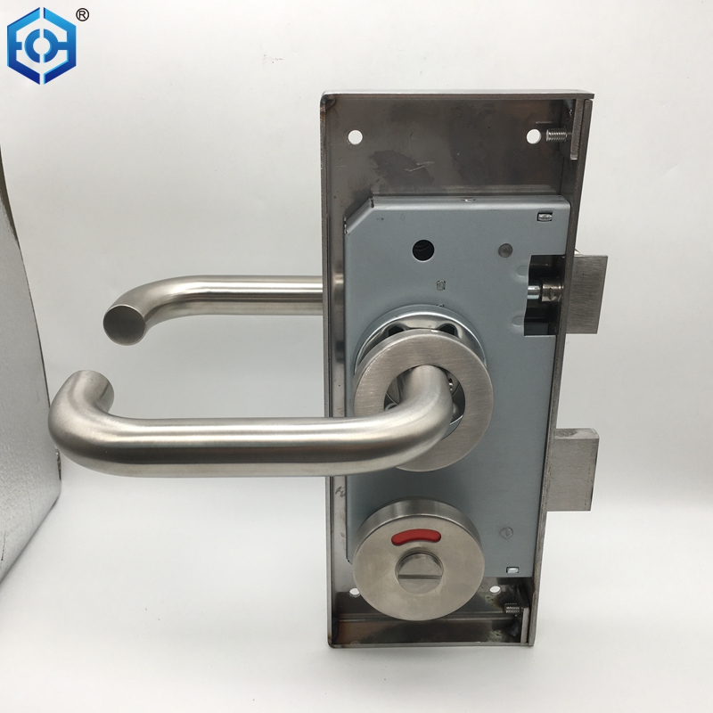 Bathroom Lock Set Stainless Steel Rim Lock with Indication And Handle