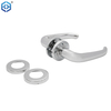 Satin Polished Ox Horn Shape Lever Door Handle For Guest Room Bedroom