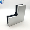 Silver Aluminum Patch Fittings Compatible with 1/2" (12mm) Thickness Glass Door L Patch Fittings