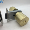 Golden Zinc Alloy Privacy Magnetic Door Knob Lock No Power