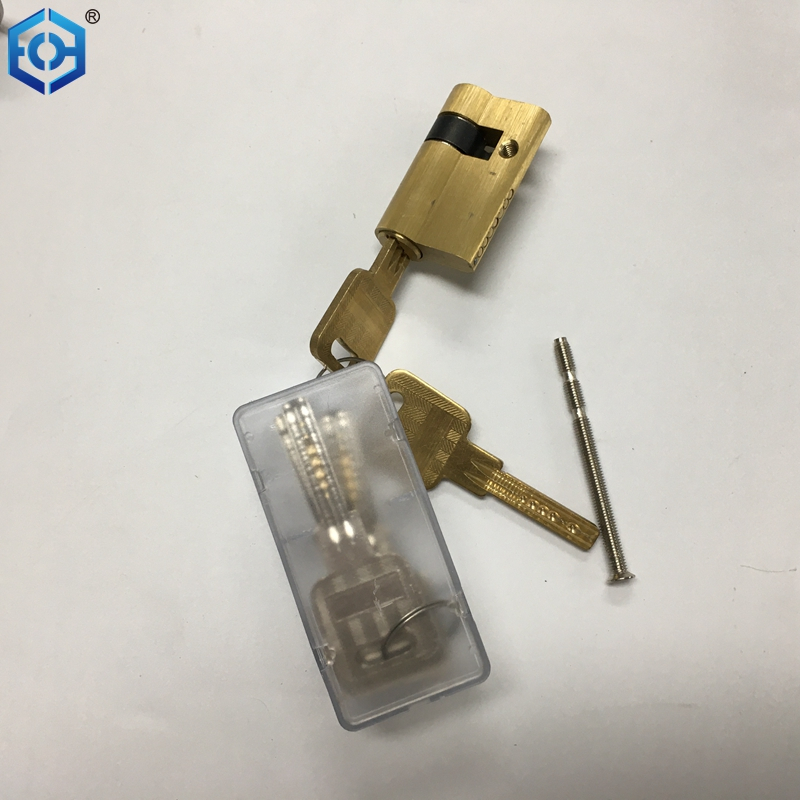 Front Door Lock Set with Reversible Handle Lever Single Cylinder Front Door Entry Lock