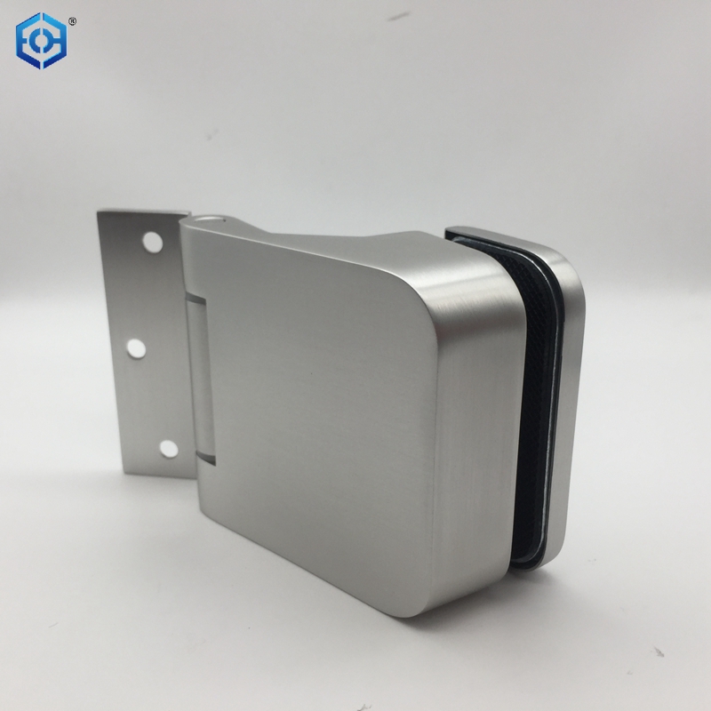 Frameless Wall To Glass Silver Aluminum Glass Door Hinge