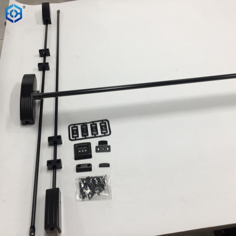 CE Certificate Fire Rated Metal Door with Panic Bar Mortise Lock Emergency Exit Device