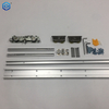 Premium Concealed Ghost Door Hardware Kit with Hidden Supreme Magic Sliding Track Kit And Flush Pulls for 31-40 Inch Doors Soft Close Heavy Duty Sliding Hardware 