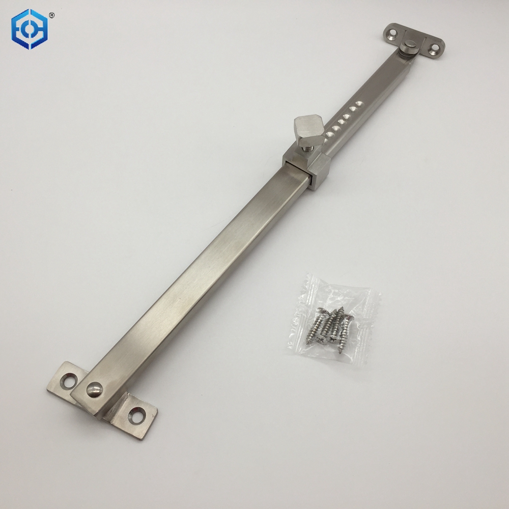 Casement Window Stay Stainless Steel Security Window Latches Adjustable Telescoping Wind Brace