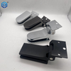 Silver Aluminum Glass To Wall Glass Pivot Hinge For Interior Glass Door 