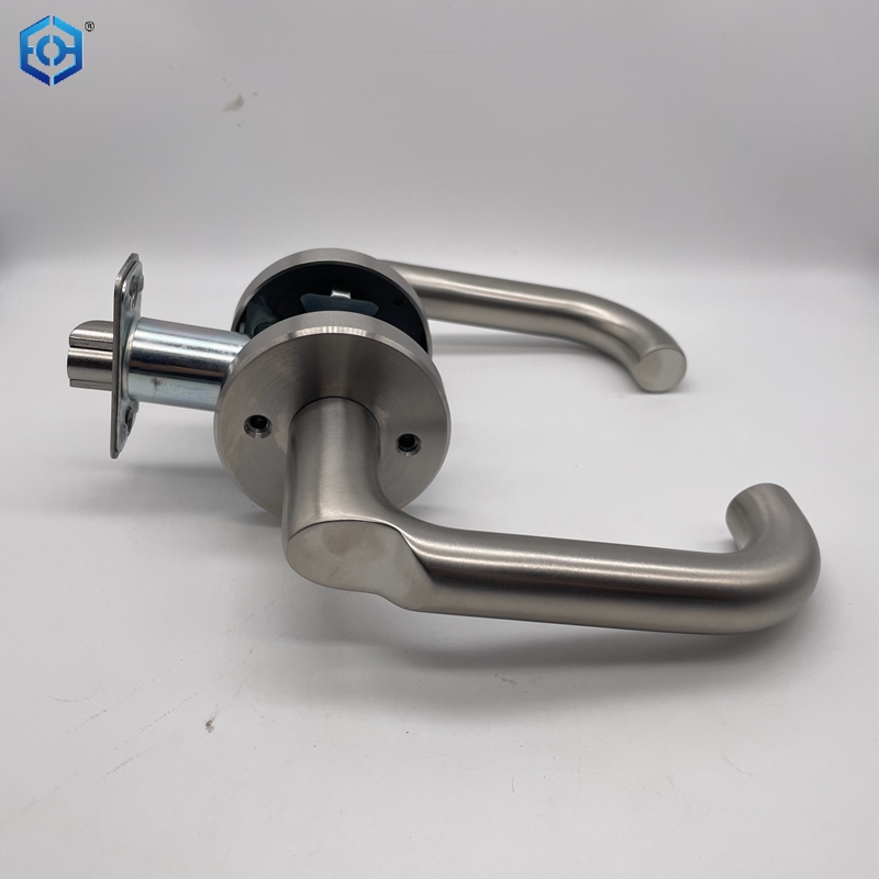 Stainless Steel 304 Grade 1 Passage USA Cylindrical Lever Lockset 