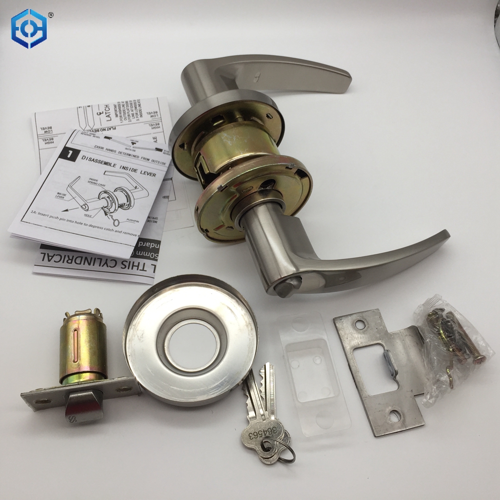 Stainless Steel Heavy Duty Commercial ANSI A156.2 Grade 2 Cylindrical Lever Door Lock