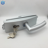 8-12mm Glass Door Lock with Wooden Frame Cylinder & Keys for Steel & Aluminum