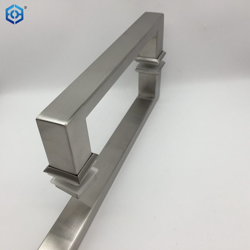 Stainless Steel Shower Door Handle L Shape Glass Door Pulls Handle Towel Bar