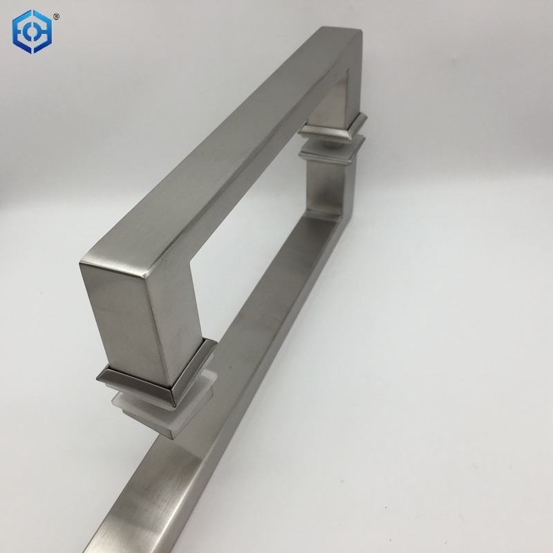 Stainless Steel Shower Door Handle L Shape Glass Door Pulls Handle Towel Bar