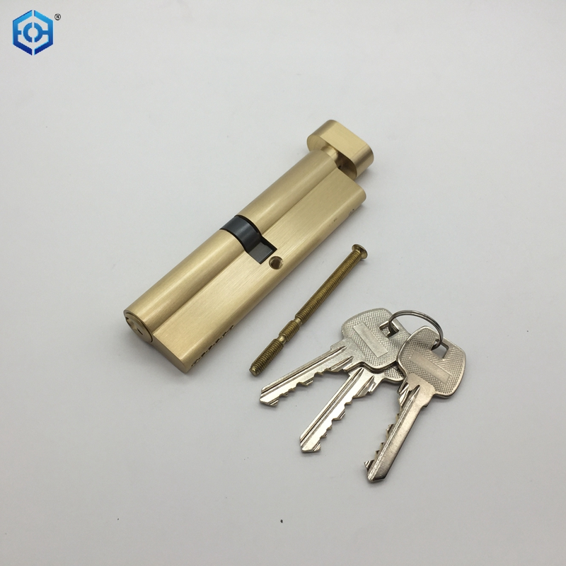 Golden Brass 110mm High Security Euro Thumb Turn Cylinder Lock