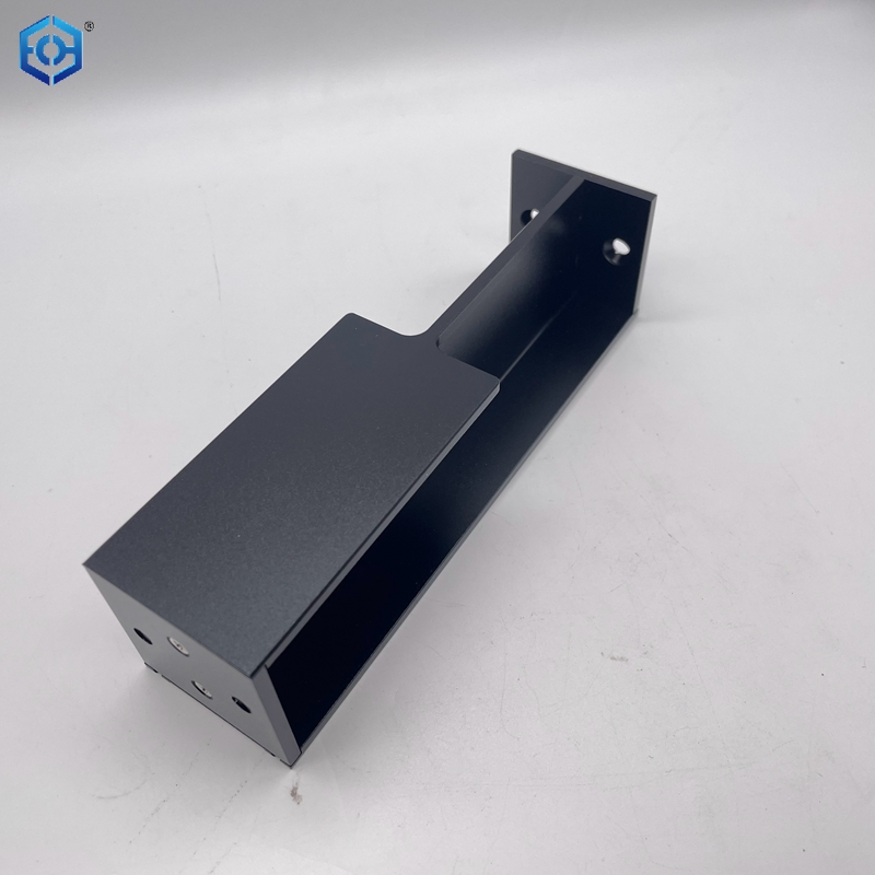 Black Aluminum Recessed Sliding Pocket Door Handle for Wardrobe Door