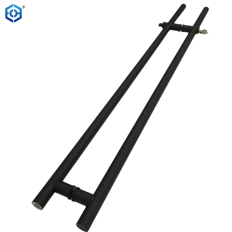 Black Wholesale Round Stainless Steel Glass Door Locking Pull Handle Lock