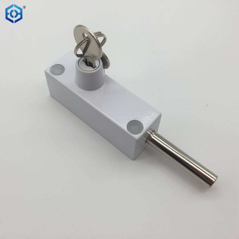 Multi-Purpose White Sliding Patio Door Keyed with Bolt Lock