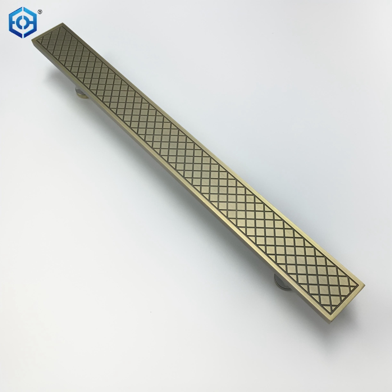 Aluminum Metallic Antique Bronze Glass Door Pull Handle