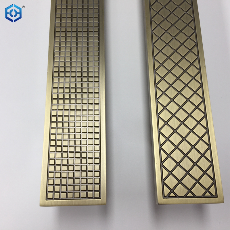 Aluminum Metallic Antique Bronze Glass Door Pull Handle