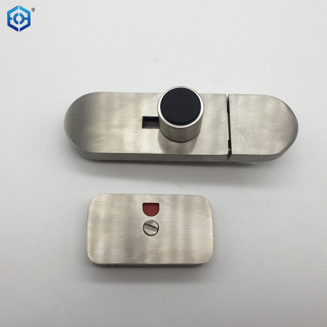 Stainless Steel 316 Toilet Partition Hardware Slide Latch Indicator Thumb Turn Lock