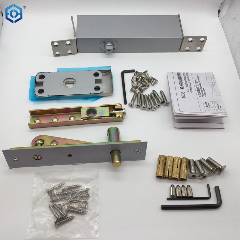 Accessory Wooden Invisible Floor Spring Hydraulic for Door Hidden Pivot Door Hinge 180 Degree Rotation