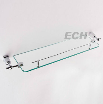Stainless Steel Wall Mounted Bathroom Glass Shelf (GHT6020)