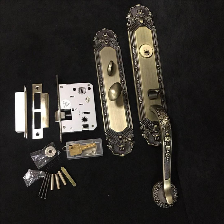 Zinc Alloy Antique Bronze American Standard Cylinder Entrance Handleset Lock security Locksets