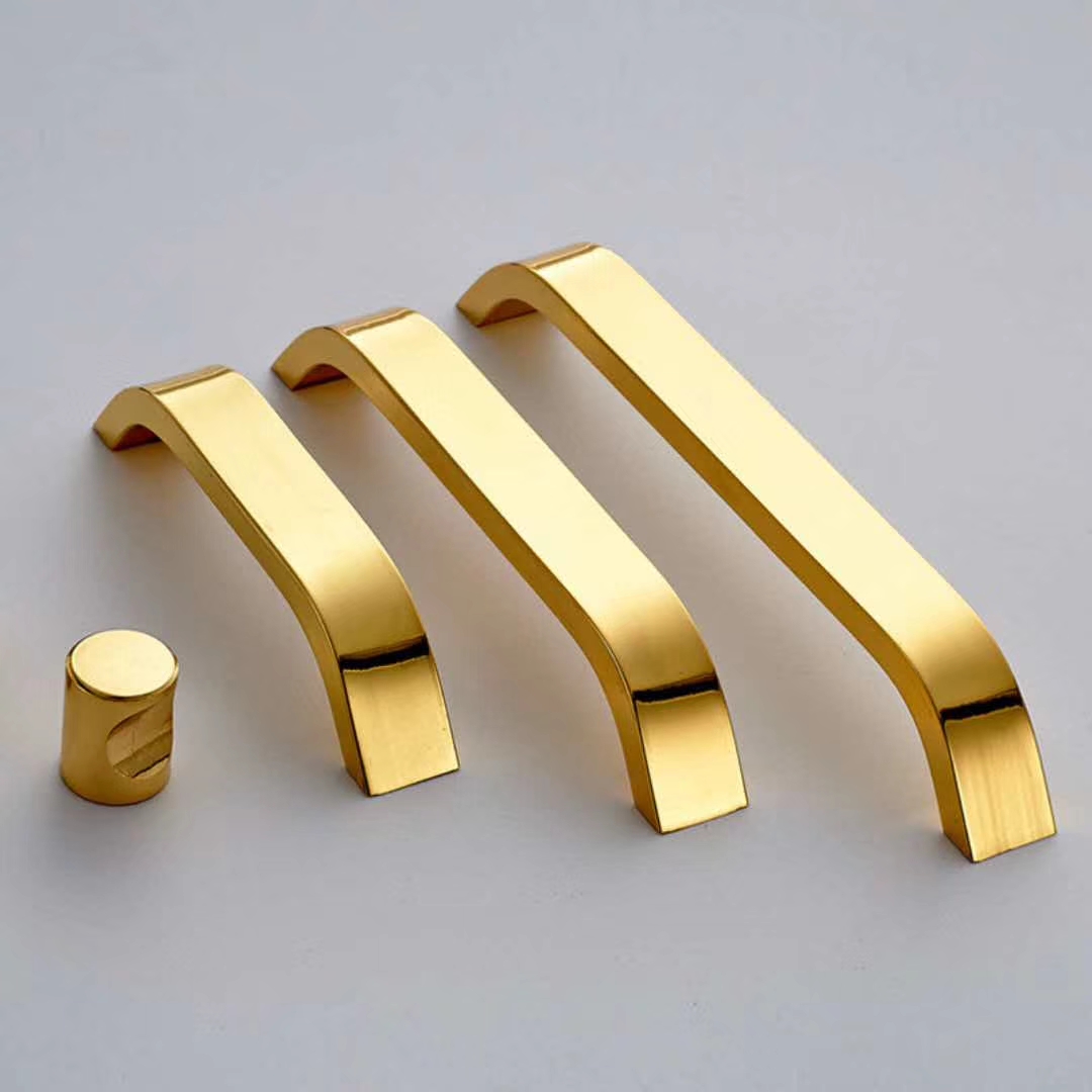 golden aluminum furniture handle for Kitchen Cabinet Handle