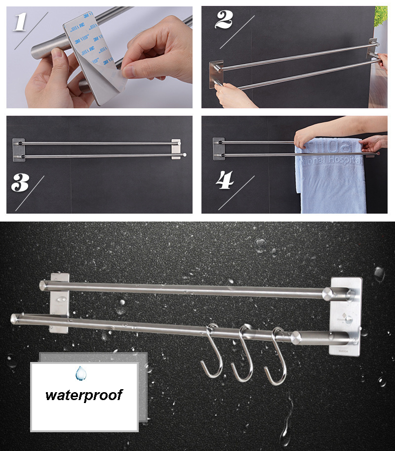 how to install towel bar