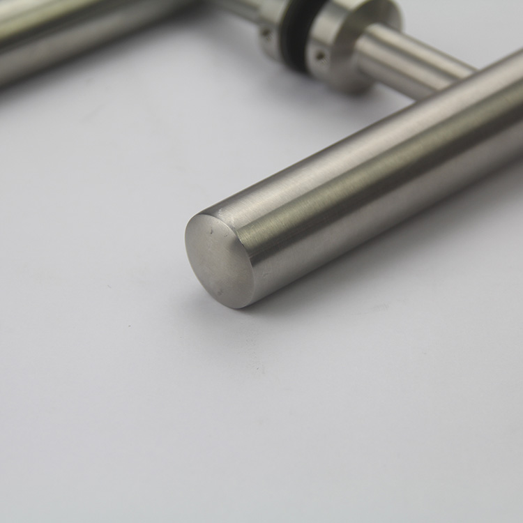 glass door wooden handle