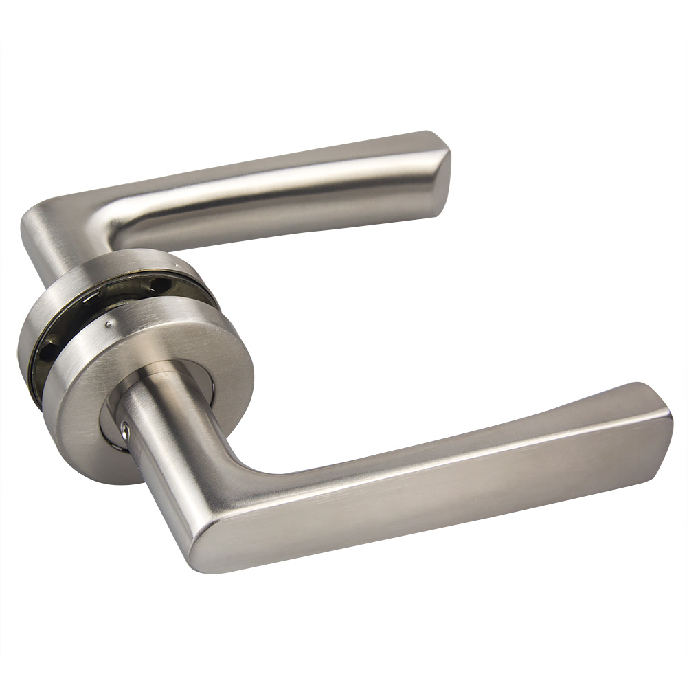 Stainless Steel 304 Door Handle Stainless Steel Cylinder Mortise Lock Door Hardware Door Level Handle 
