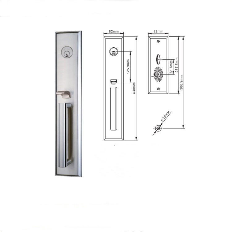 Security Home Main Entrance Gate Door Key Lock Price All Types Good Price Zinc Alloy Panel Lock Manufacturer