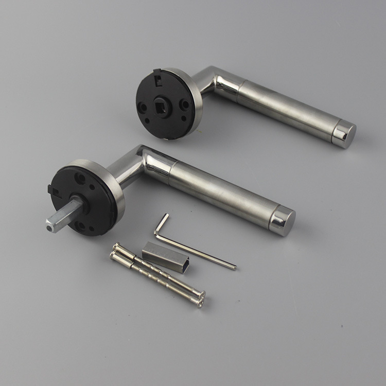 Mitred Twin Finish stainless steel door handle