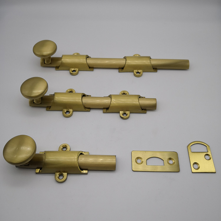 traditional style surface door bolt in solid brass finish PVD Buy
