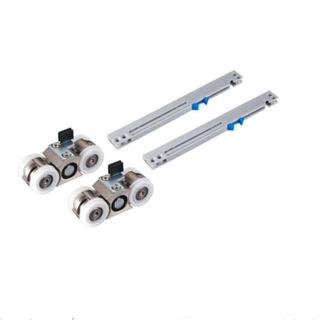 Soft Close Damper Sliding Hanging 4 Wheel Roller for Glass Door