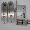 SSS Stainless Steel 304 round diy sliding door lock with key