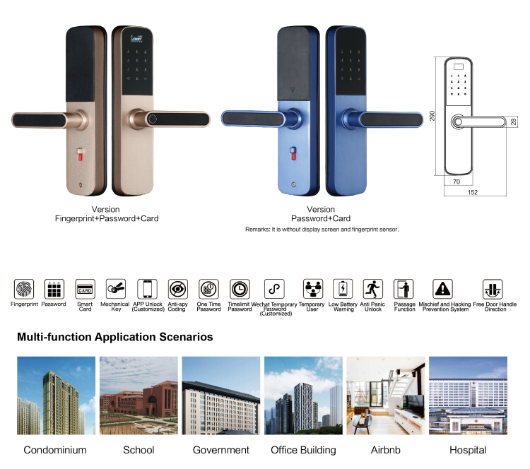 biometric fingerprint door lock