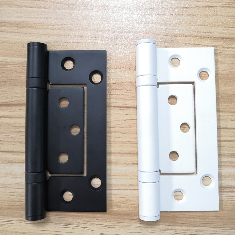 black or white flush hinge