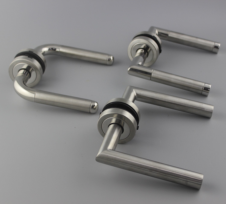 lever door handle with deadboltdoor handle with BB keyhole with plastic base