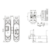 180 Degree Zinc Alloy 3D Adjustable Concealed Interior Door Hinge