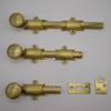 24 traditional style surface door bolt in solid brass finish US10B 