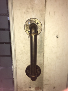  Rustic Barn Gate Black Bronze Metal Cast Iron Antique Pulls Front Exterior Interior Retro Industrial Pipe Set Door Handles